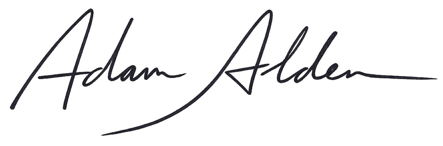 Adam Alden, signed
